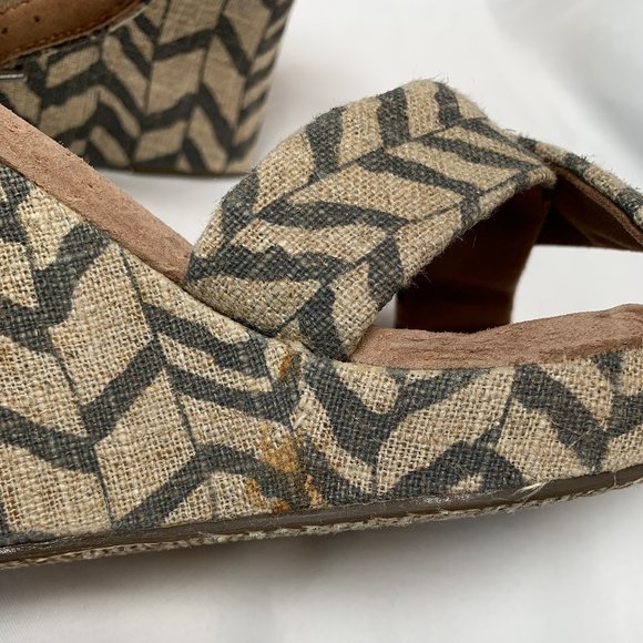 TOMS Ankle Strap Wedge Sandals - Printed - Picture 9 of 11